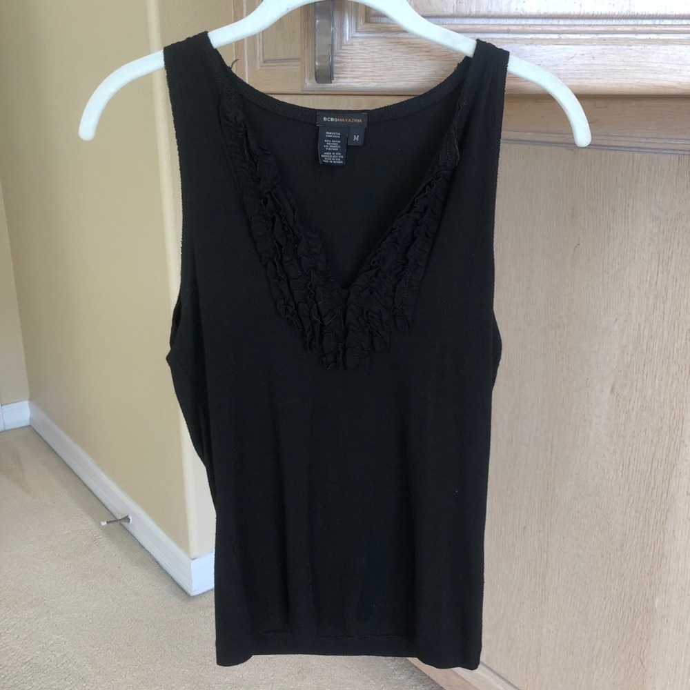 BCBG MaxAzria Black Tank Top